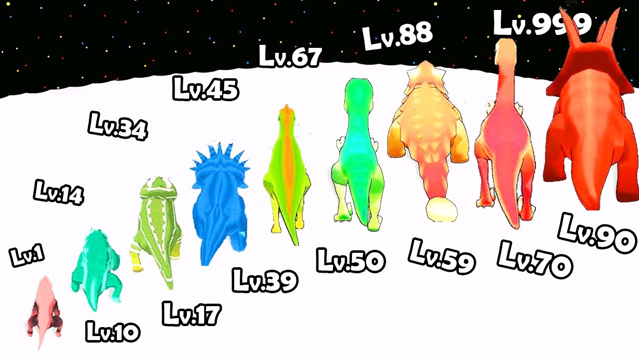 Dinosaur Evolution Run - Max Level Up Evolve a Dino into a Giganotosaurus | All Levels