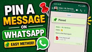 How to Pin a Message on Whatsapp Android - Tutorial