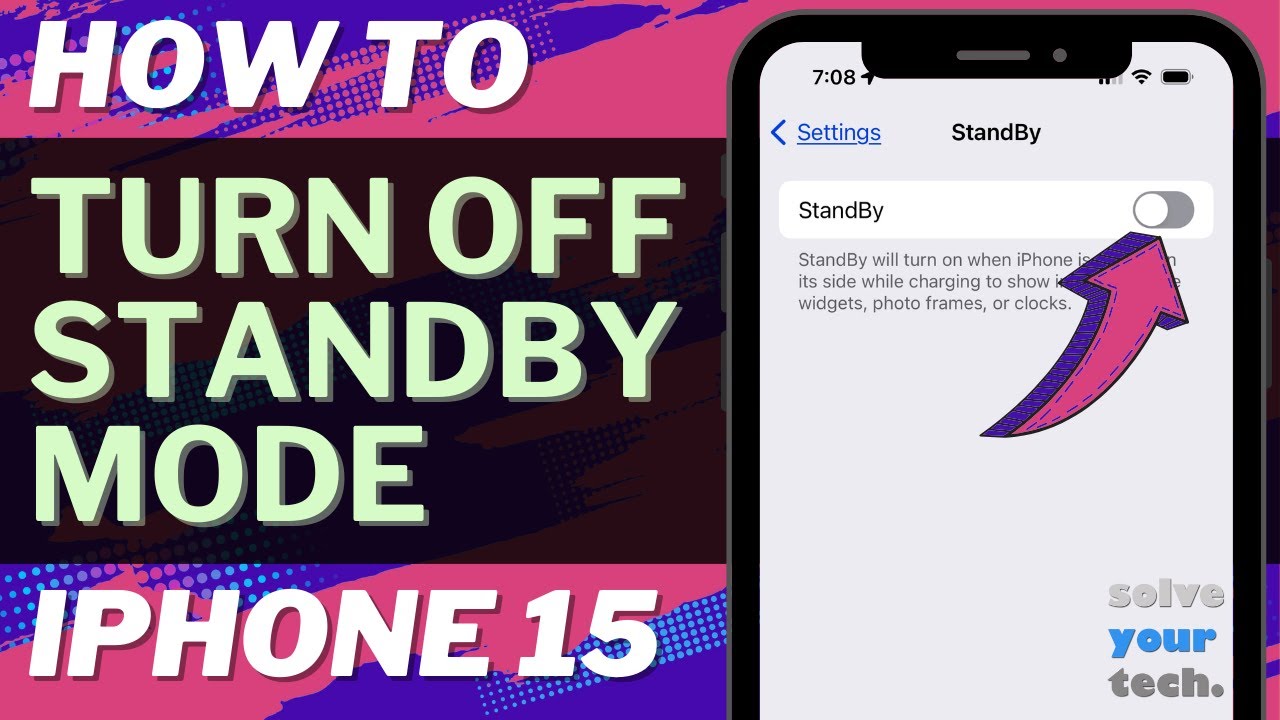 How to Turn Off StandBy Mode on iPhone 15 - YouTube