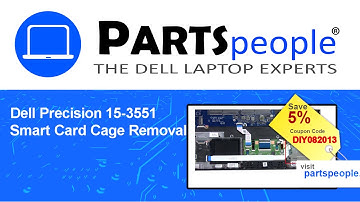 Dell Precision 15-3551 (P80F004) Smart Card Cage How-To Video Tutorial