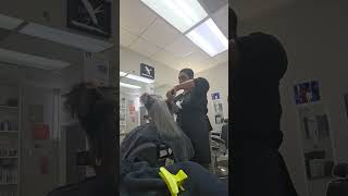 Silk Press blowdry with my favorite Ergo brush #naturalhair #peachtreecityhair #exotictonez 