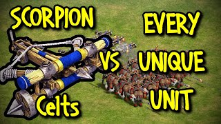 Heavy Scorpion Celts Vs Every Unique Unit Aoe Ii Definitive Edition