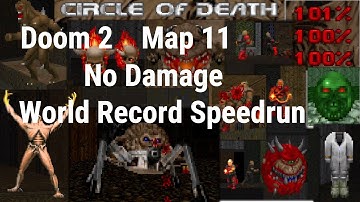 Doom 2 Map 11 UV Max + Reality + Items World Record Speedrun, with Outtakes and Commentary.
