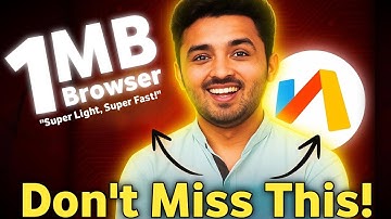 Fastest Browser Under 1MB for Android 📱 | Tiny but Powerful!