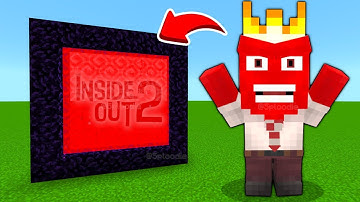 How To Make A Portal To The ANGER INSIDE OUT 2 Dimension in Minecraft PE