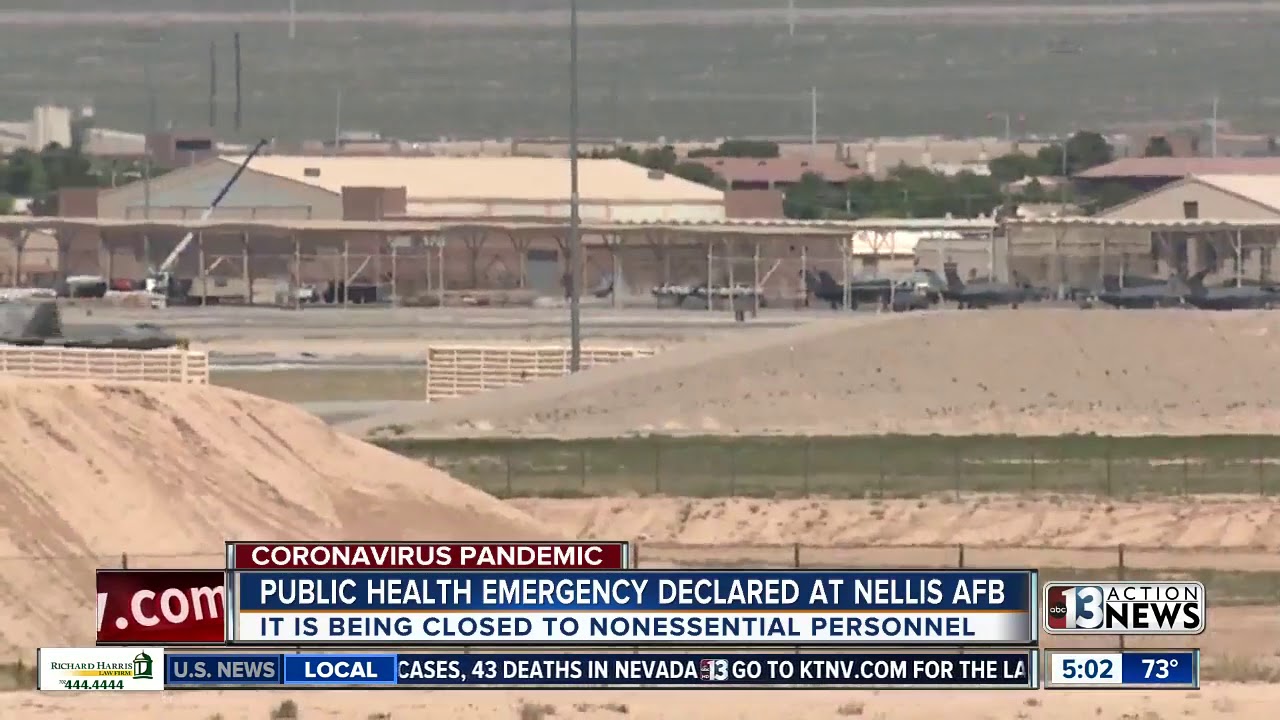 Nellis Air Force Base declares public health emergency amid pandemic