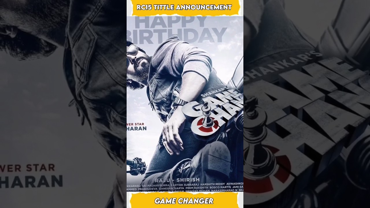 Rc15 Title Announcement 🔥 | Ramcharan Upcoming Movie 