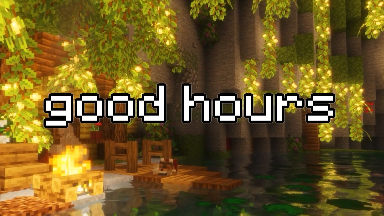 Nostalgic minecraft music to help you study/sleep (With campfire and water)