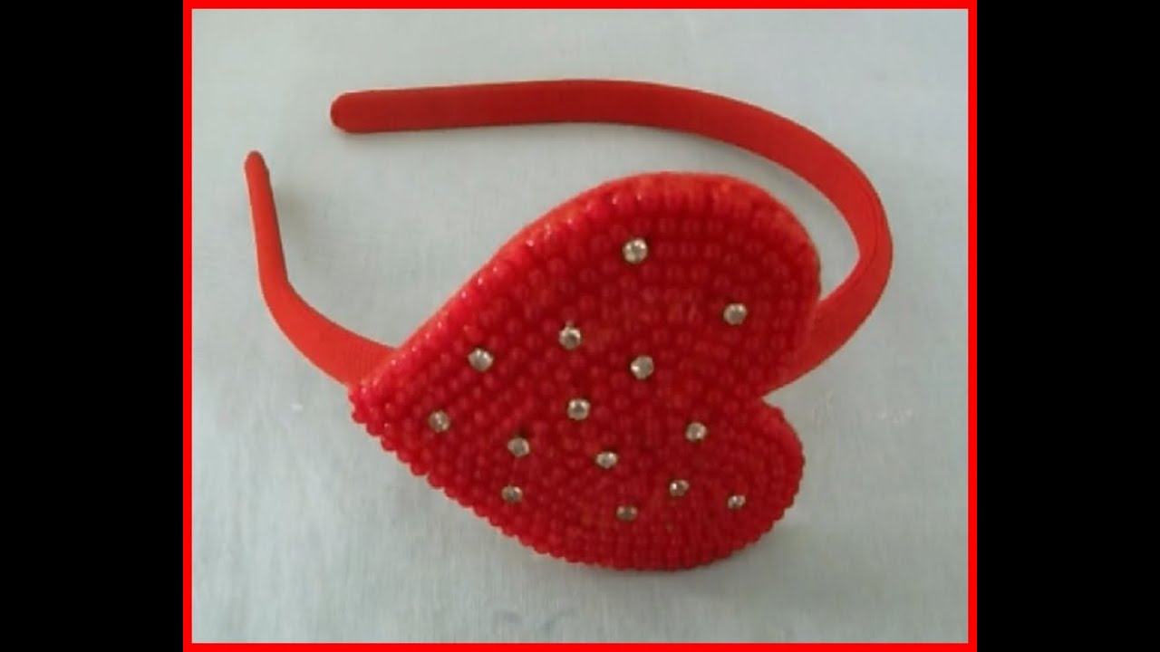 Faça você mesma: tiara de coraçao de pérolas