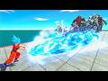 Super Heroes VS 10 Levels of Mecha Godzilla Evolution – ARBS Size Comparison