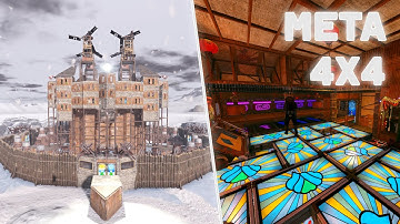 THE BEST 4X4 | Open Core + Widegap | Tutorial | Rust Base Building 2022