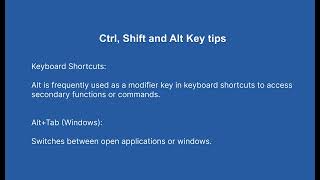 Celebrity Ctrl, Shift and Alt Key Shortcut Complete tips - Everything you need to know. Profile
