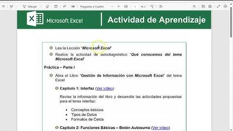 Video Tutorial Módulo Microsoft Excel - Curso Informática Básica 2024-1