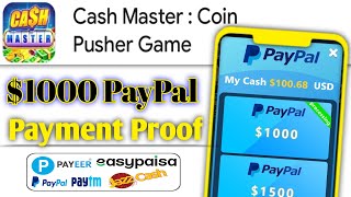 Cash Master Coin Pusher Game | Cash Master App $1000 Withdraw | Earning App screenshot 1