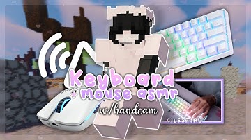 keyboard + mouse sounds v10 w/handcam | jitter clicking | hypixel bedwars