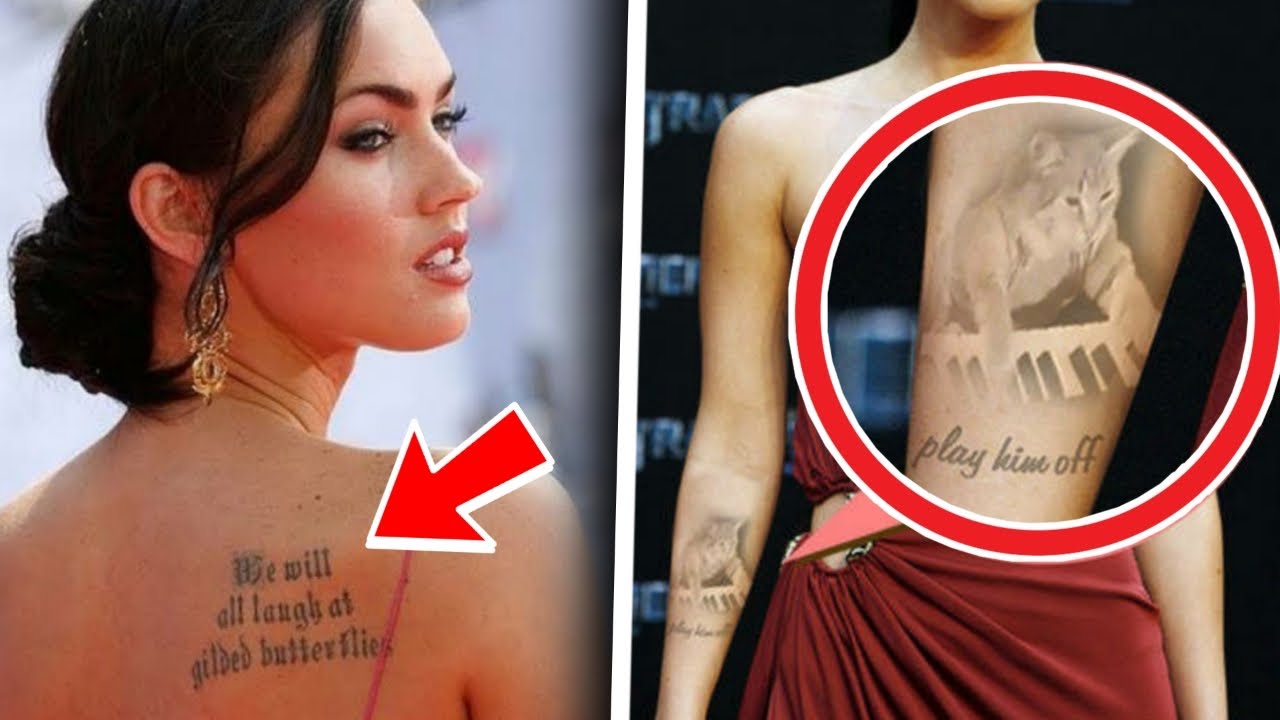 Megan Fox Tattoos Ankle Pelvis Back More Tattoo Photos