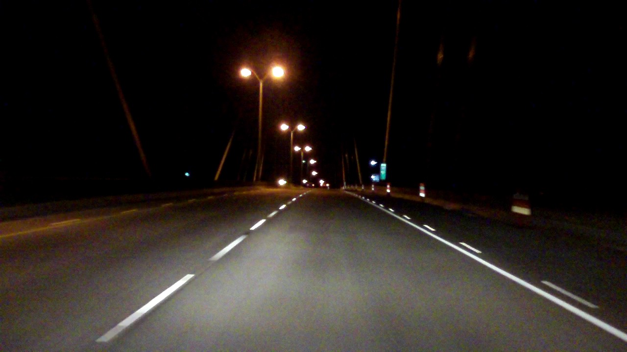 Hale Boggs Memorial Bridge southbound (Night) - YouTube
