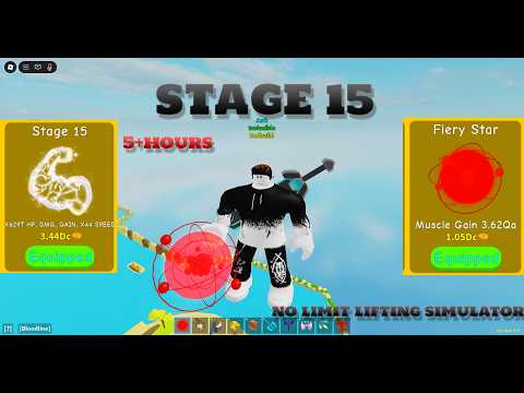 I Got Stage 15 in No Limit Lifting Simulator!