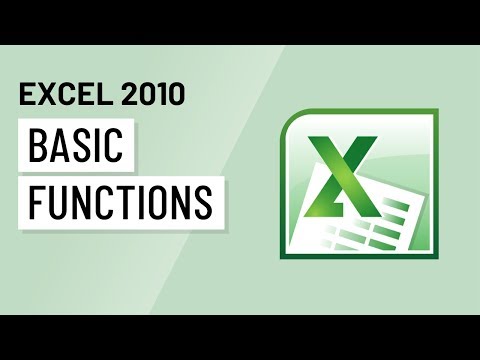 Excel 2010: Basic Functions