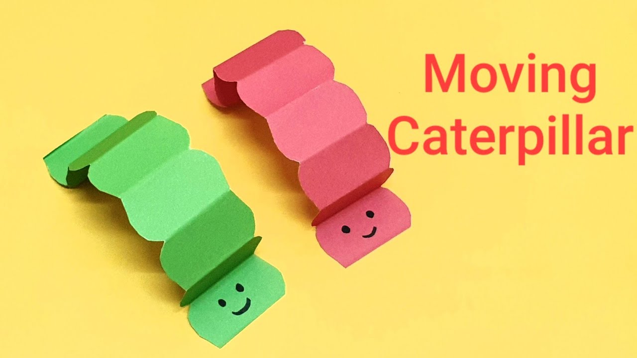 How to make a Moving paper caterpillar YouTube