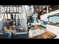 VAN TOUR | 4 Years in OFF GRID Sprinter Van with FULL Bathroom, Solar Power & Internet