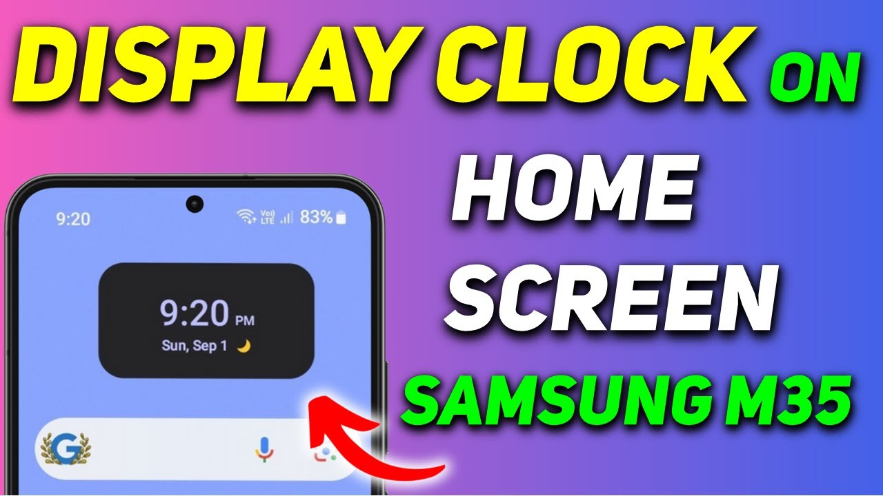 How To Add Clock To Home Screen On Samsung Galaxy M35 Display Clock how-to-add-clock-to-home-screen-on-samsung-galaxy-m35-display-clock
