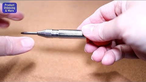 Automatic Center Punch demo and review