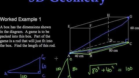 39 1 1 Pythagoras Theorem and Trigonometry in 3D