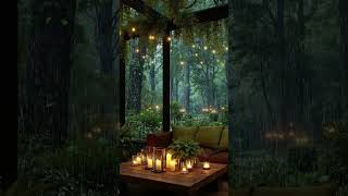 Instant Stress Relief Cozy Forest Cabin 🌲 Smooth Jazz Piano &amp; Rainy Night Fireplace for Deep Relax