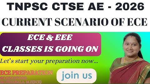 Current scenario of Ece for TNPSC AE #tnpscae#ece#eee#material#testbatch #onlineclasses#strategy