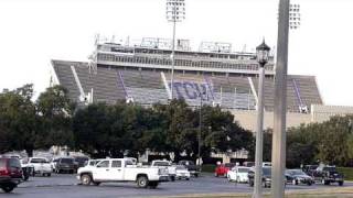 Implosion of TCU Amon Carter Stadium West Grandstand