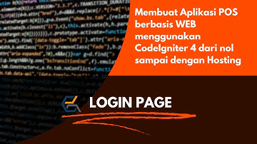 Membuat Aplikasi POS berbasis WEB menggunakan CodeIgniter 4 dari nol sampai dengan Hosting #2