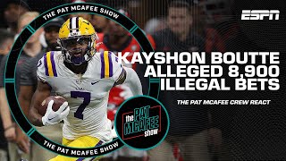 Patriots WR Kayshon Boutte allegedly made over 8,900 illegal bets while at LSU | The Pat McAfee Show