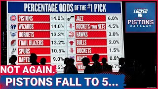 FALL TO FIVE AGAIN! Detroit Pistons Lose NBA Draft Lottery, Get Fifth Pick For Third Straight Year