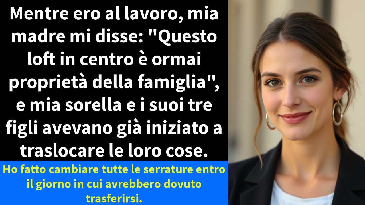 Mentre ero al lavoro, mia madre mi ha detto: "Questo loft del centro è ormai una proprietà di