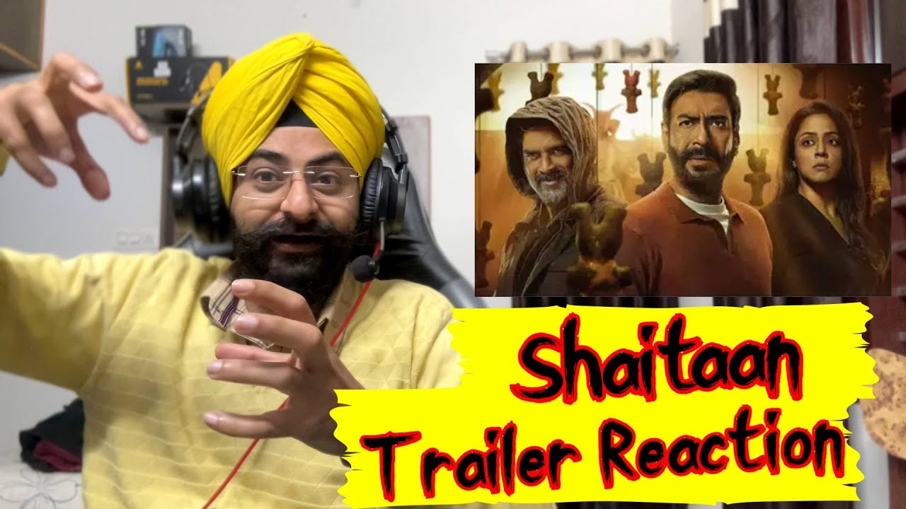 Reaction on SHAITAAN trailer | Ajay Devgn, R Madhavan, Jyotika - YouTube