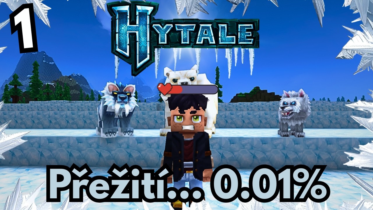 Jde přežít pouze v Ledovém biomu?! Hytale: Frostland #1