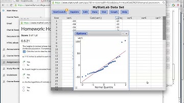 how to draw quantile plot and do data transformation using StatCrunch