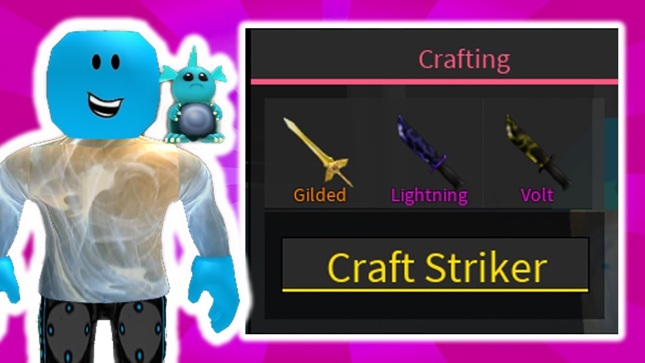 Crafting The Brand New Striker Exotic Roblox Assassin Update Youtube - crafting assassin roblox youtube