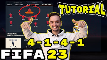 FIFA 23 - THE MOST OVERPOWERED FORMATION 4-1-4-1 TUTORIAL - BEST TACTICS & INSTRUCTIONS