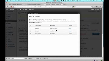 Tables in WordPress with WP-Table Reloaded