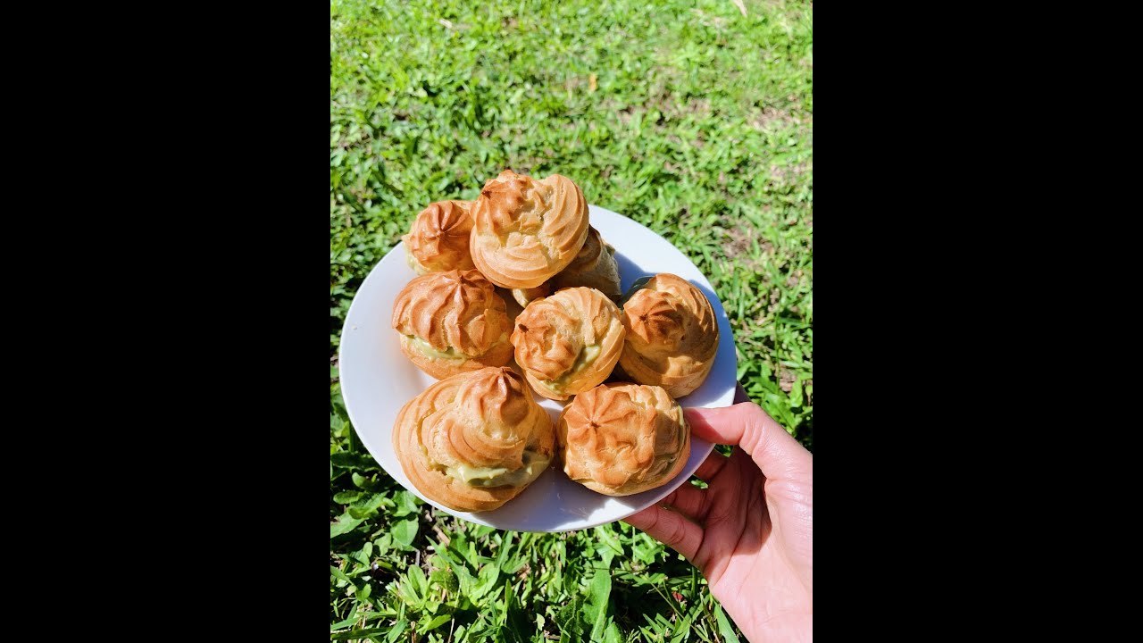 [Homemade] Choux Cream Puff - Bánh Su Kem - YouTube