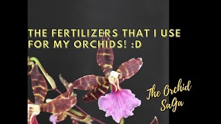 My fertilizers for my orchids! :D