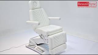 Luxury Electric Facial Bed With Foot Control  Professional Esthetician Treatment Chair  Beautsync