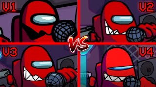 FNF': Vs Impostor - Sussus Moogus (V1 vs V2 vs V3 vs V4) (red imposter all versions comparison) Resimi