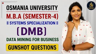 DATA MINING FOR BUSINESS | DMB| IMPORTANT QUESTIONS | MBA | SEM-4 | O.U | 2026 | ‎@shivanipallela⁩  