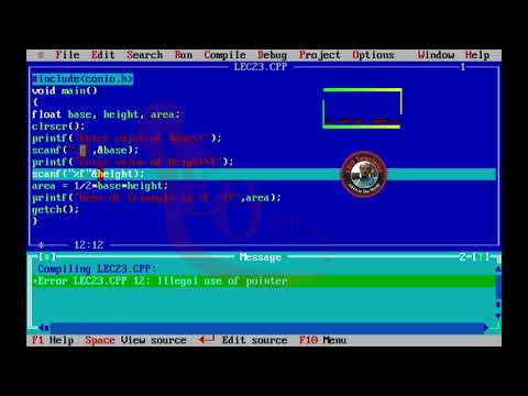 How to Takes Base and Height Triangles and Calculates area of Triangle By Using formula Lecture 23
