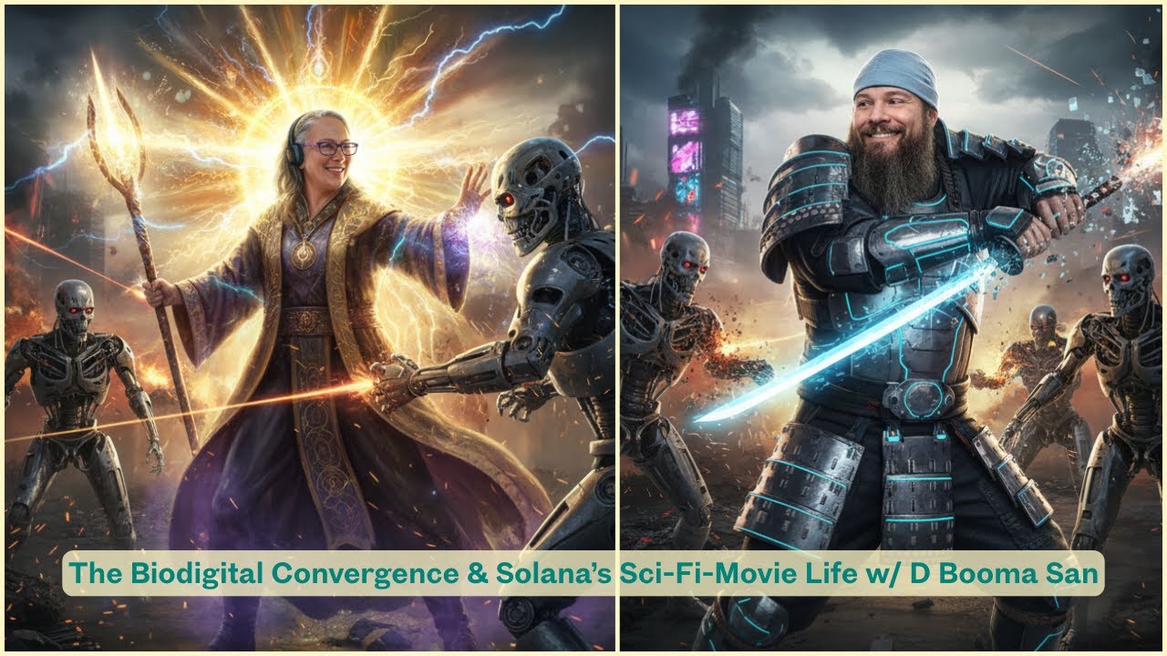 The Biodigital Convergence & Solana’s Sci-Fi-Movie Life w/ D Booma San | Thursday, Feb. 26th, 2026