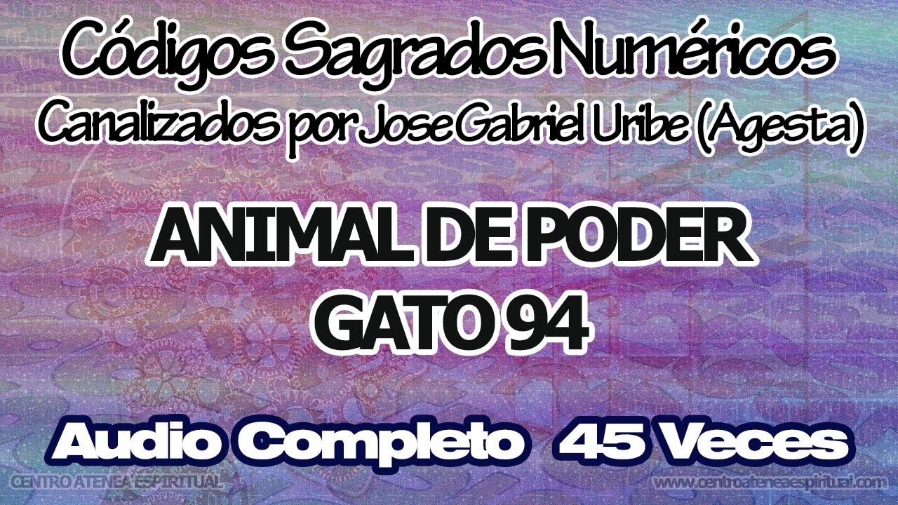 GATO ANIMAL DE PODER CODIGOS SAGRADOS 94. - YouTube