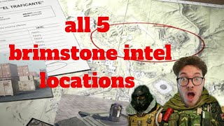 All 5 intel locations on operation brimstone in modern warefare